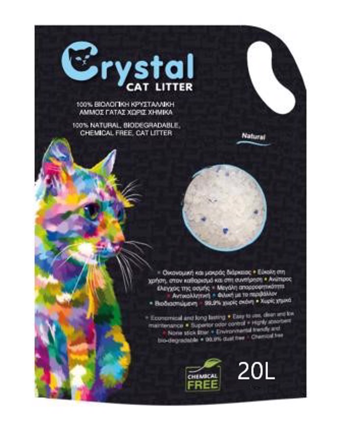 Crystal Άμμος Σιλικόνης Natural 20Ltr