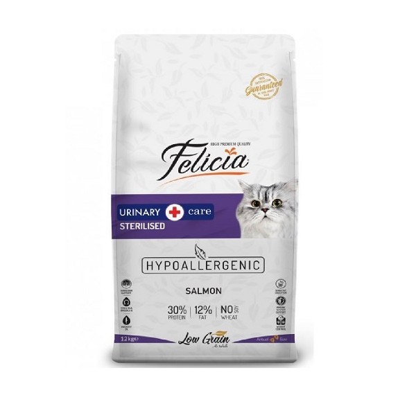 Felicia Sterilized & Urinary-Low Grain With Salmon 12kg