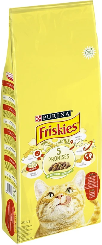 Friskies 5 Promises Adult Βοδινό & Κοτόπουλο 20Kg