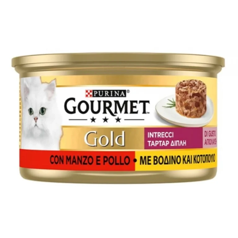 GOURMET GOLD Tartar Διπλή Απόλαυση με Βοδινό & Κοτόπουλο 85gr