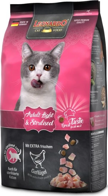Leonardo Adult Grain Free Light&Sterilised Chicken 1.8kg