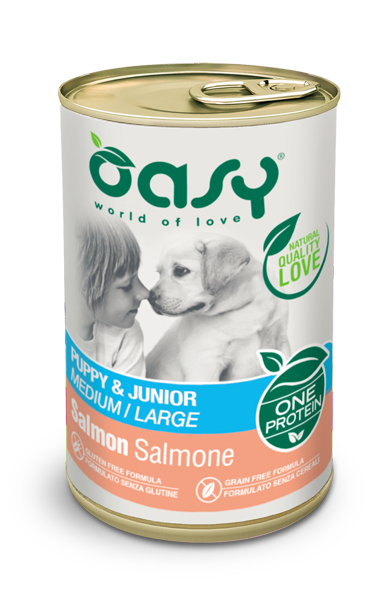 ONE PROTEIN  Puppy & Junior Medium-Large Salmon 400gr
