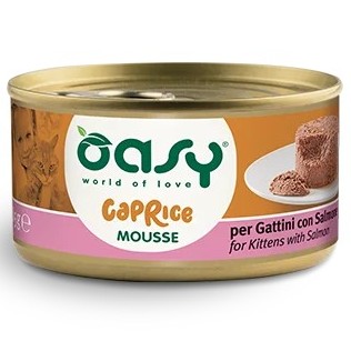 Oasy Caprice Mousse salmon για Γατάκια 85gr