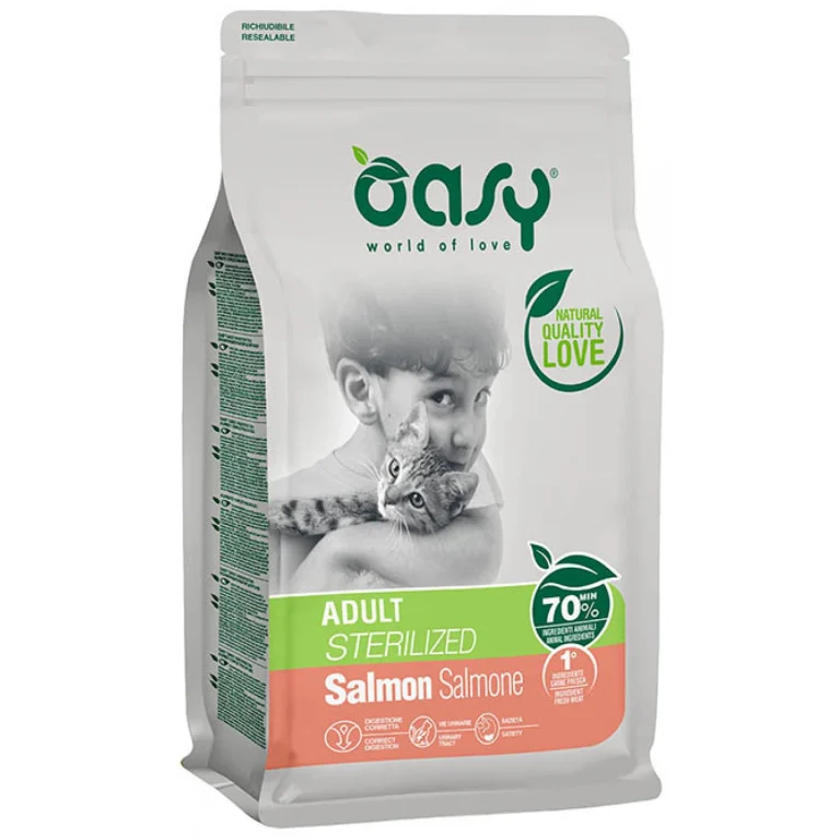 Oasy Cat Sterilised Adult Salmon 1.5kg
