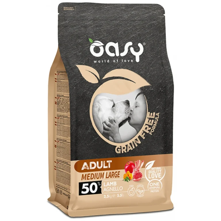 Oasy Dry Dog Grain Free Adult Medium - Large Lamb 2,5kg