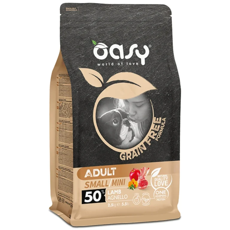 Oasy Dry Dog Grain Free Adult Small - Mini Lamb 2,5kg