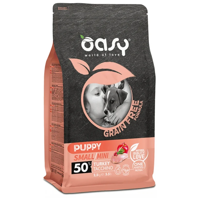Oasy Dry Dog Grain Free Puppy Small - Mini Turkey 2,5kg