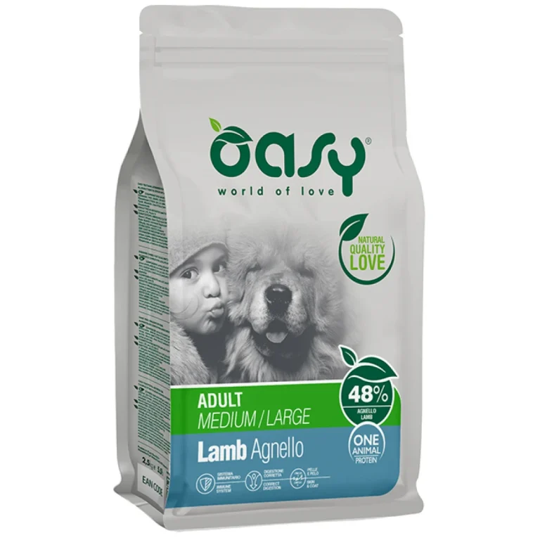 Oasy Dry Dog One Animal Protein Adult Medium - Large Lamb 12kg