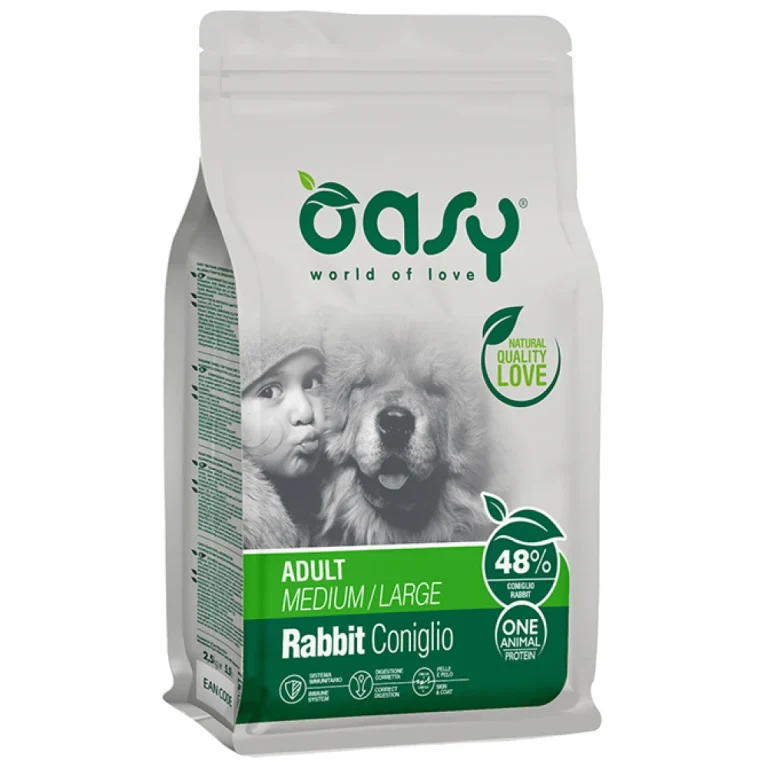 Oasy Dry Dog One Animal Protein Adult Medium - Large Rabbit 2,5kg