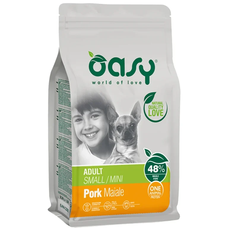 Oasy Dry Dog One Animal Protein Adult Small - Mini Pork 2,5kg