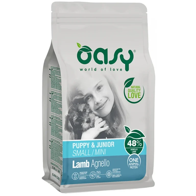 Oasy Dry Dog One Animal Protein Puppy & Junior Small-Mini Lamb 2,5kg