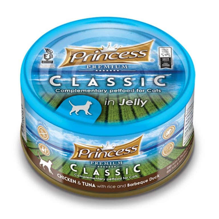 Princess Υγρή Τροφή Γάτας Premium Classic Chicken, Tuna & Bbq Duck 170gr