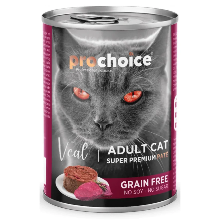 Prochoice Adult Cat Veal Pate Grain Free Υγρή Τροφή Γάτας με Μοσχάρι 400gr