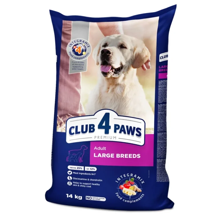 CLUB 4 PAWS  Adult Large Breed με Κοτόπουλο  14Kg
