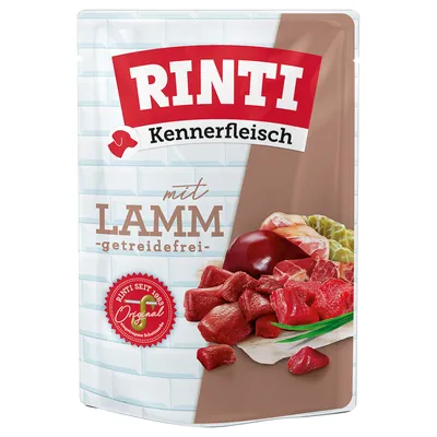 Rinti Φακελάκι Σκύλου Kennerfleisch Pouch με Αρνί 400g
