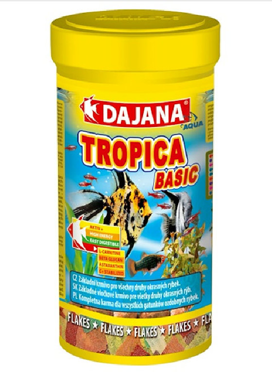 Dajana Tropica Basic Τροφή για Ψάρια σε Flakes 20gr 100ml