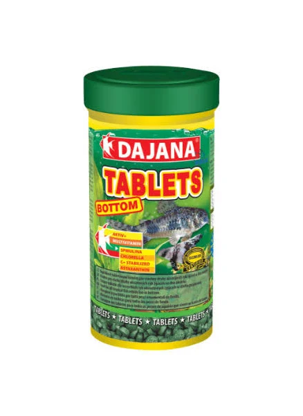 Dajana Tablets Bottom Τροφή για Τροπικά Ψάρια σε Ταμπλέτες με Σπιρουλίνα 50gr